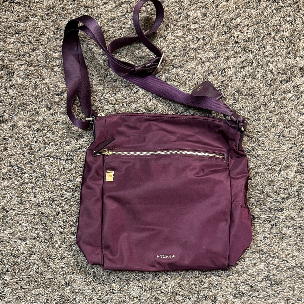 Tumi Dark Purple Crossbody Bag